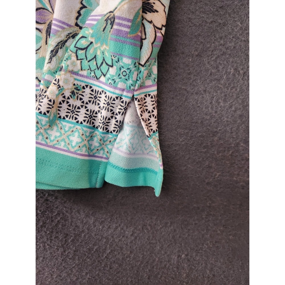 Ruby Rd Women's Plus Size 1X Blouse Top Multicolor Crochet Lightweight Tunic NWT - Picture 4 of 10